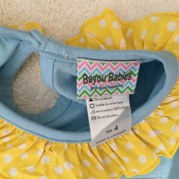 Disney Bayou Babies Beauty and the Beast Smocked Matching Set, Size 4T - Picture 3 of 7